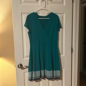 The Limited green dress.